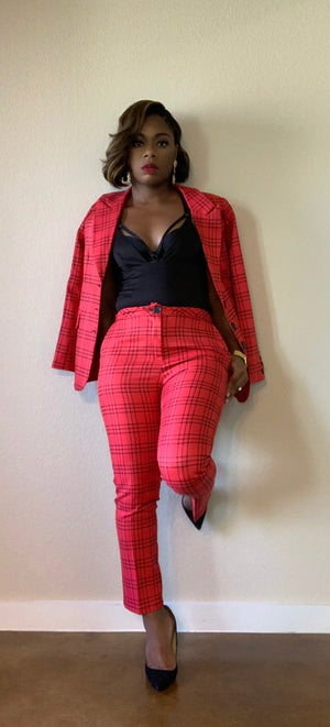Platinum Red Blazer
