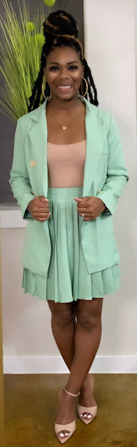 Mint To Be Skirt Set