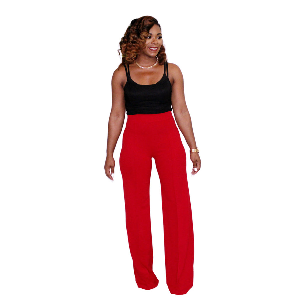 High Waist Wide Leg Pants